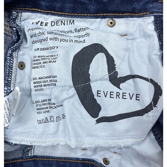 Evereve The Ever Straight Leg Cropped Denim Jeans in Composed Blue Size 26 NEW - Picture 11 of 13